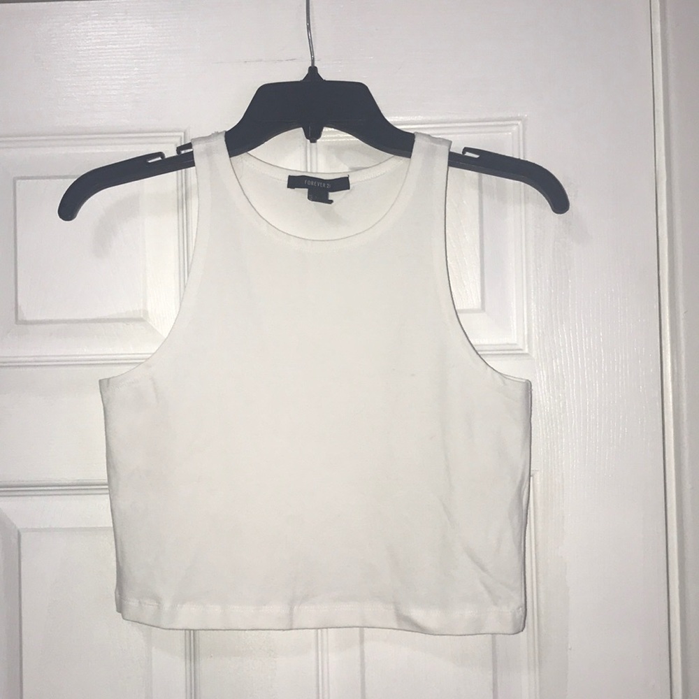 White crop top